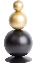 Load image into Gallery viewer, Black and Gold Metal Orb
