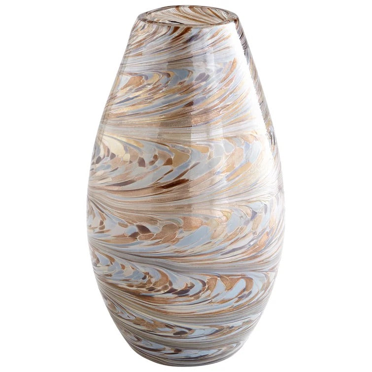 Caravelas Light Blue/Sand Glass Table Vase