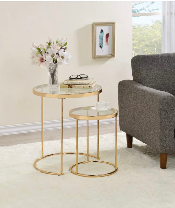 Glass nesting tables