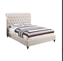Load image into Gallery viewer, Devon Button Tufted Upholstered Bed
