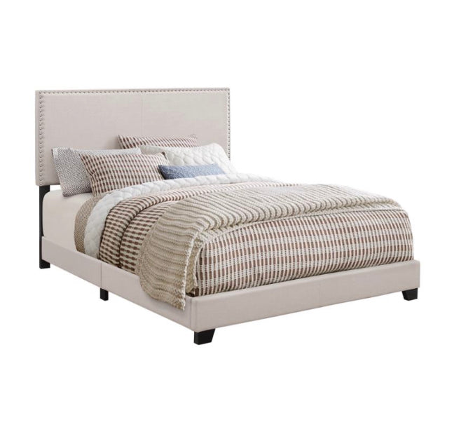 Boyd Upholstered Bed with Nailhead Trim